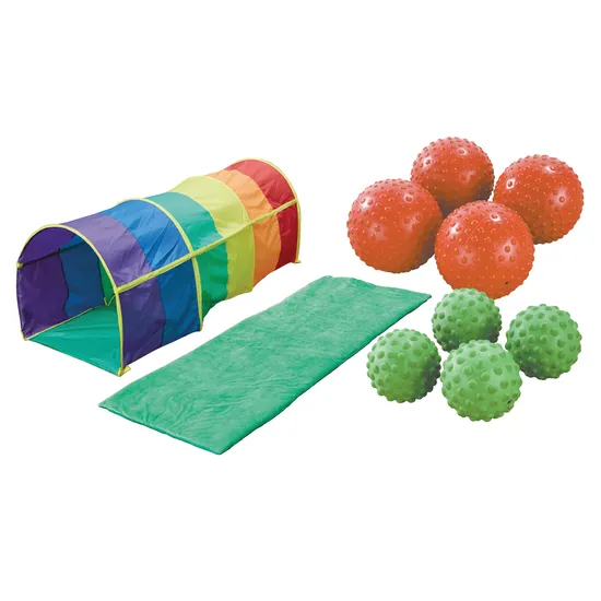 Rainbow Tunnel & Ball Set - Tactile & Sensory - Modern Teaching Aids NZ
