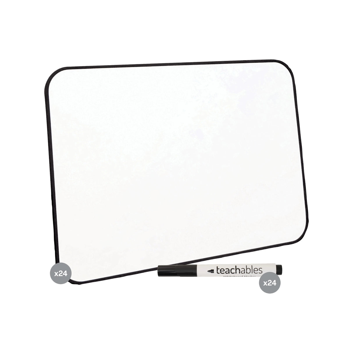 Teachables Magnetic Mini Whiteboards & Bullet Tip Markers Kit