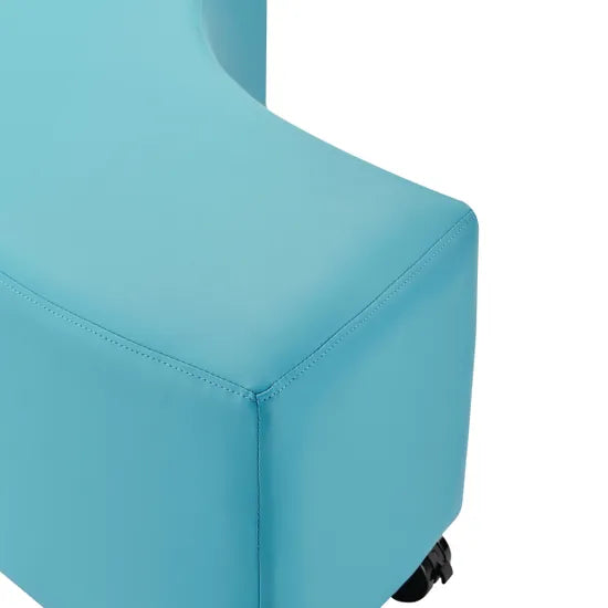 Ergerite Curved Ottoman - Blue