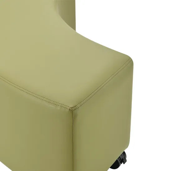 Ergerite Curved Ottoman - Green