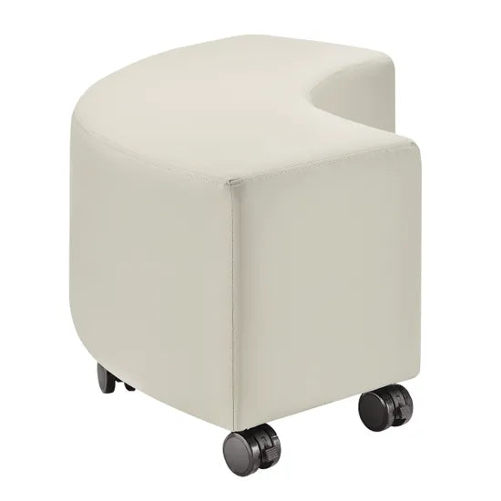 Ergerite Curved Ottoman - Beige