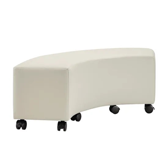 Ergerite Curved Ottoman - Beige
