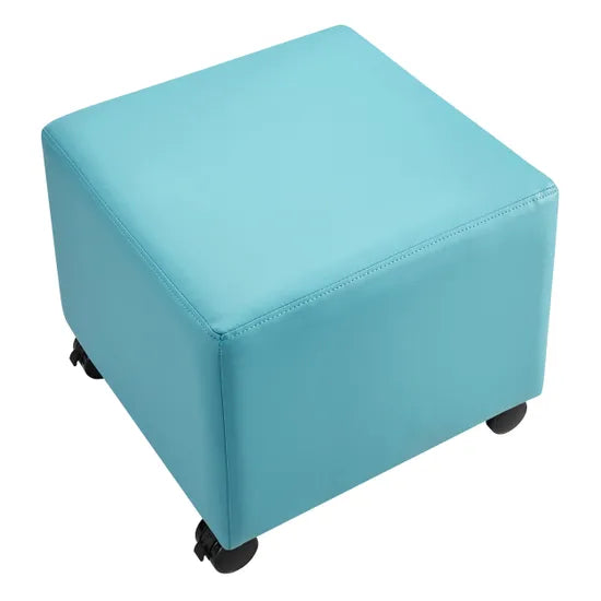 Ergerite Square Ottoman - Blue