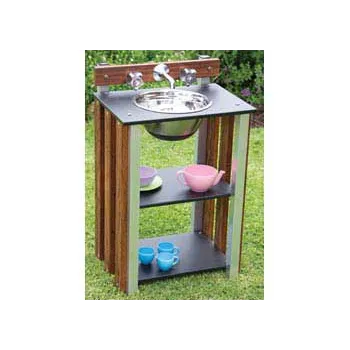 Outdoor Sink Aluminium and Merbau - Modern Teaching Aids NZ