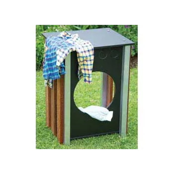 Outdoor Washing Machine Aluminium and Merbau - Modern Teaching Aids NZ
