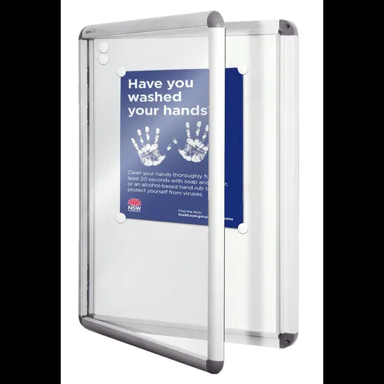 Noticecase Snap Frame A2 Silver Finish - Modern Teaching Aids NZ