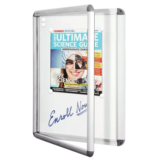 Noticecase Hinged Door NEO Lockable 600x450mm - Modern Teaching Aids NZ