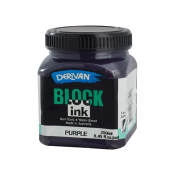 Derivan Block Printing Ink, Purple - 250ml - Modern Teaching Aids NZ