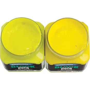 Derivan Block Printing Ink, Yellow - 250ml - Modern Teaching Aids NZ