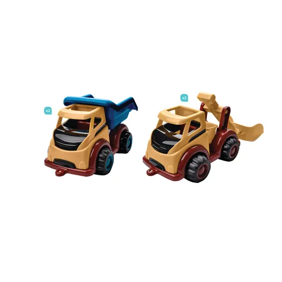 Viking Toys Tipper Truck & Digger Set of 4 - Modern Teaching Aids NZ