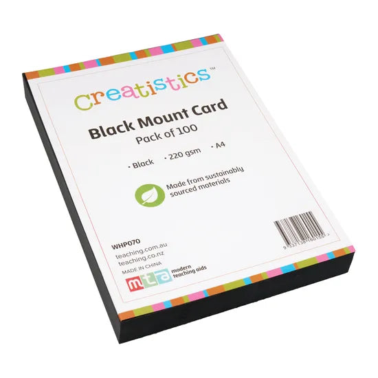 Black Cardboard A3 220 gsm - Pack of 100