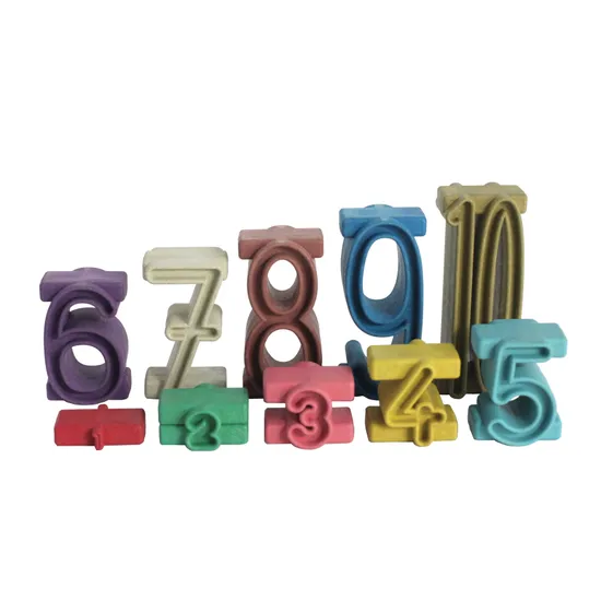 Tower Numbers - Set of 34 - RE-Wood® - Modern Teaching Aids NZ