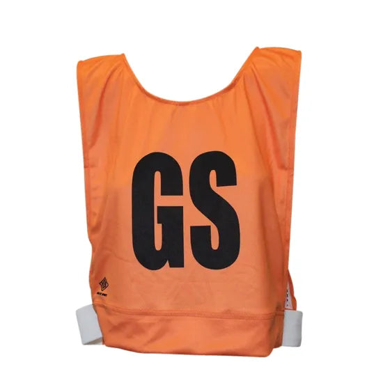 Netball Bibs Senior - Fluoro Orange & Black - Modern Teaching Aids NZ