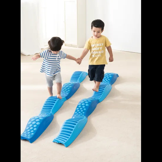 Weplay - Wavy Tactile Path - 8 x Blue - Modern Teaching Aids NZ