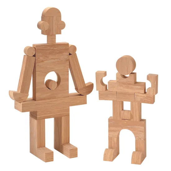 Softfoam Woodlook Blocks 8cm 56pcs - Modern Teaching Aids NZ