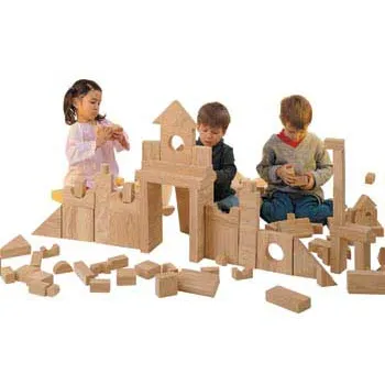 Weplay - Softfoam Woodlook Blocks 4cm 152pcs - Modern Teaching Aids NZ