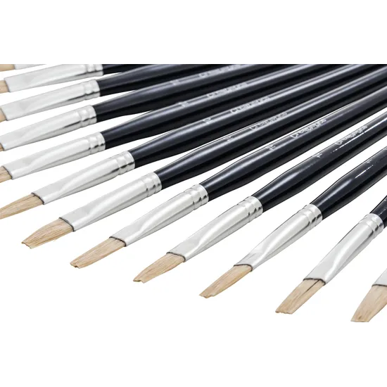 Creatistics Flat Bristle Paint Brush Size 10- Pack of 12 - Modern Teaching Aids NZ