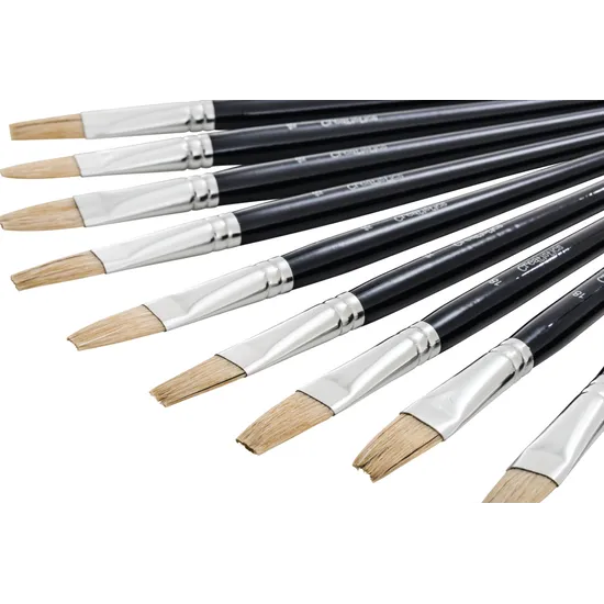 Creatistics Flat Bristle Paint Brush Size 18- Pack of 12 - Modern Teaching Aids NZ
