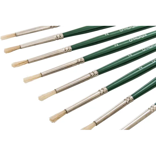 Creatistics Round Bristle Paint Brush Size 2- Pack of 12 - Modern Teaching Aids NZ