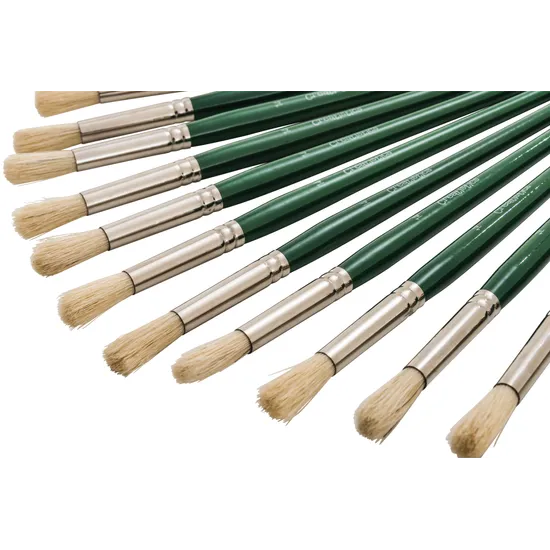 Creatistics Round Bristle Paint Brush Size 14- Pack of 12 - Modern Teaching Aids NZ