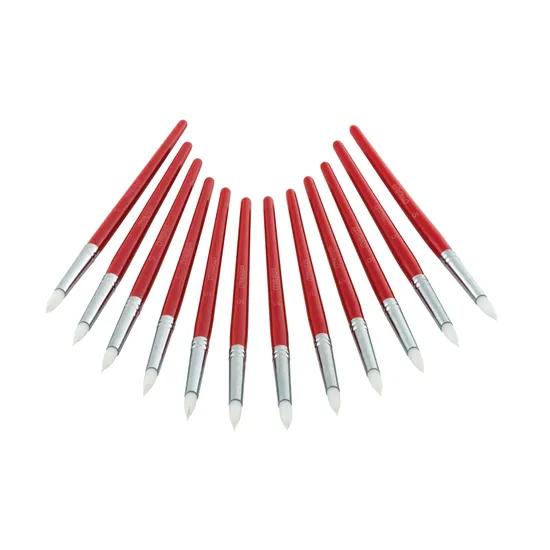 Creatistics Taklon Round Paint Brush Size 10- Pack of 12 - Modern Teaching Aids NZ