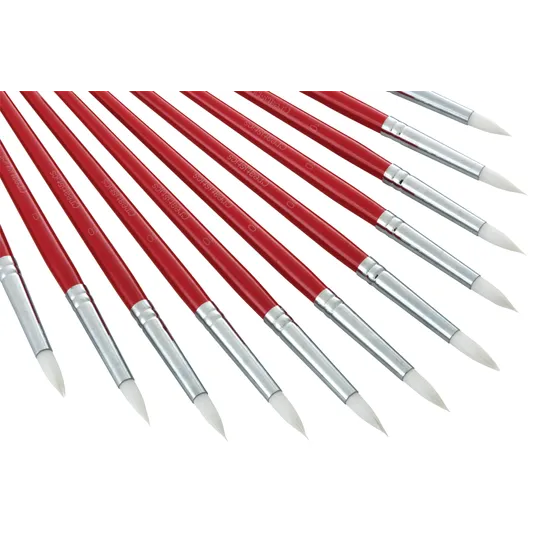 Creatistics Taklon Round Paint Brush Size 10- Pack of 12 - Modern Teaching Aids NZ