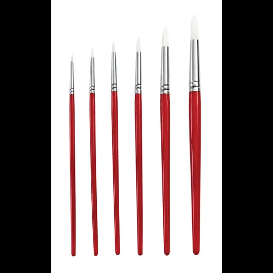 Creatistics Taklon Round Paint Brush Class Pack- Tub of 72 - Modern Teaching Aids NZ