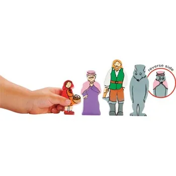 Wooden Red Riding Hood Figures - Modern Teaching Aids NZ