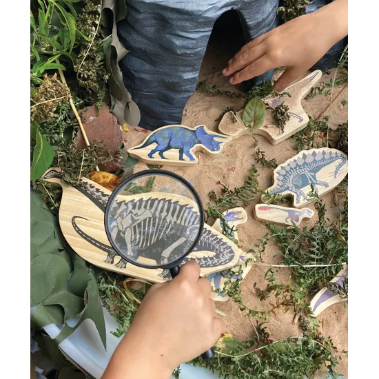 Dinosaur Characters - Wooden Blocks - Modern Teaching Aids NZ