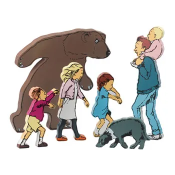 We're Going on a Bear Hunt Wooden Characters - Modern Teaching Aids NZ