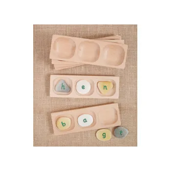 3 Pebble Word Building Trays Set of 6 - Modern Teaching Aids NZ