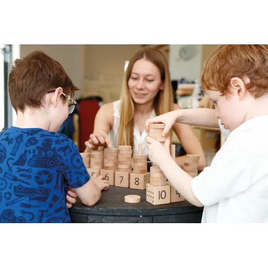 Natural Number Stacker - 1-10 - Modern Teaching Aids NZ