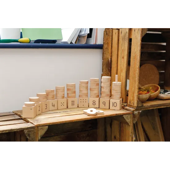 Natural Number Stacker - 1-10 - Modern Teaching Aids NZ