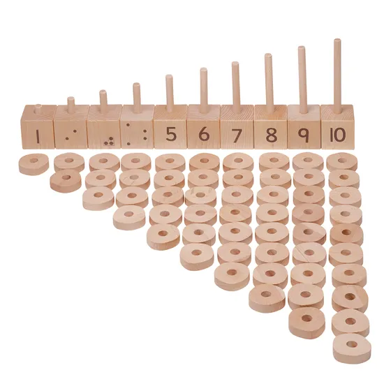 Natural Number Stacker - 1-10 - Modern Teaching Aids NZ