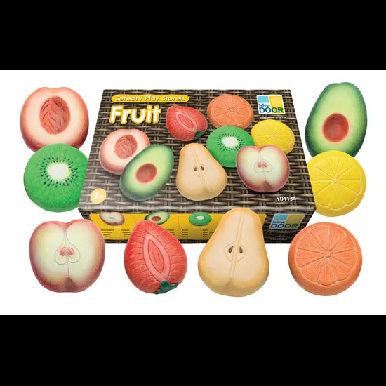Sensory Play Stones: Fruit 8 Piecess - Modern Teaching Aids NZ