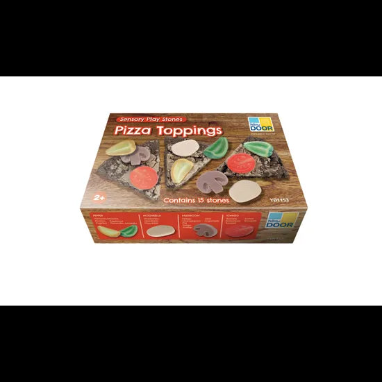 Pizza Toppings - Sensory Play Stones 15 Pieces - Modern Teaching Aids NZ