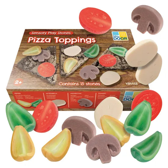 Pizza Toppings - Sensory Play Stones 15 Pieces - Modern Teaching Aids NZ