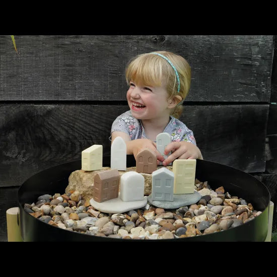 Little Lands Houses Set of 8 - Modern Teaching Aids NZ