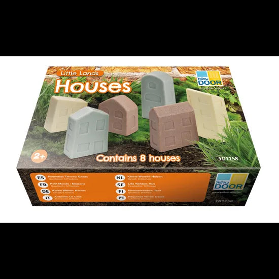 Little Lands Houses Set of 8 - Modern Teaching Aids NZ
