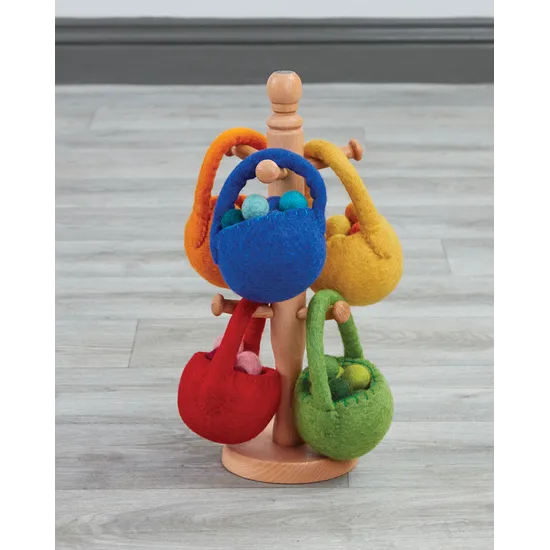 Felt Bags & Balls - Set of 5