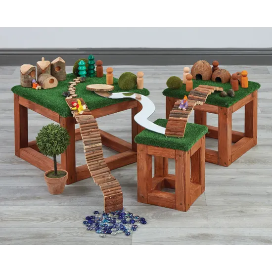 Small World Grass Platforms - 3 Piece Set