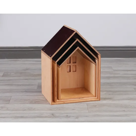 Nesting Packaway Small World Houses - Set of 3