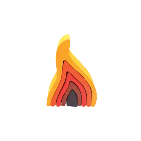 Rainbow Wooden Nesting Blocks - 27 pieces - Modern Teaching Aids NZ