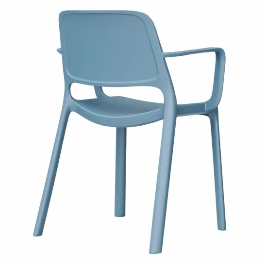 Ergerite Stackable Visitor Chair with Armrests - Blue
