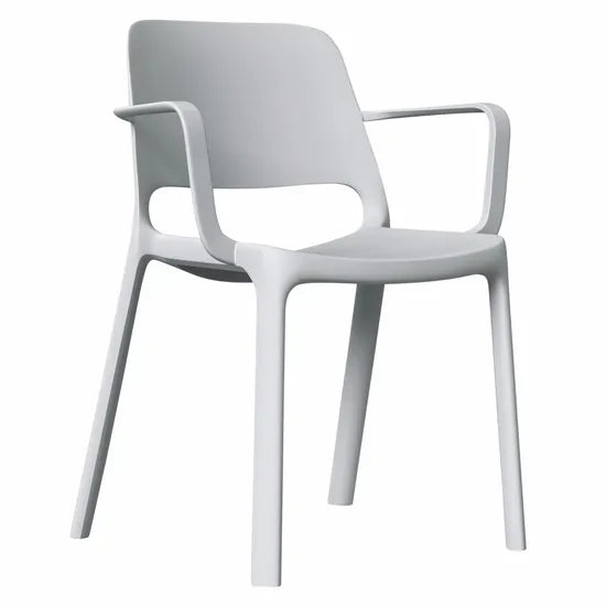 Ergerite Stackable Visitor Chair with Armrests - Grey