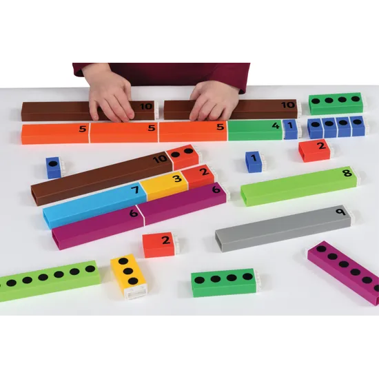 Connecting Number Rods - Set of 64 Pieces - Modern Teaching Aids NZ