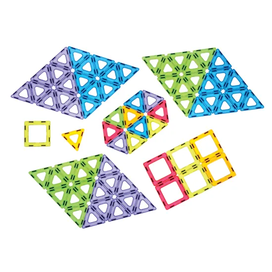 Magnetic Polydron Translucent - Set of 96