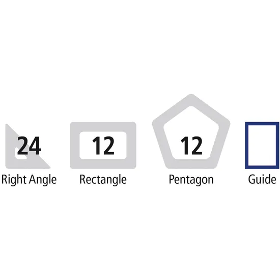 Polydron Magnetic Geometric Shapes Set - 48 Pieces - Modern Teaching Aids NZ
