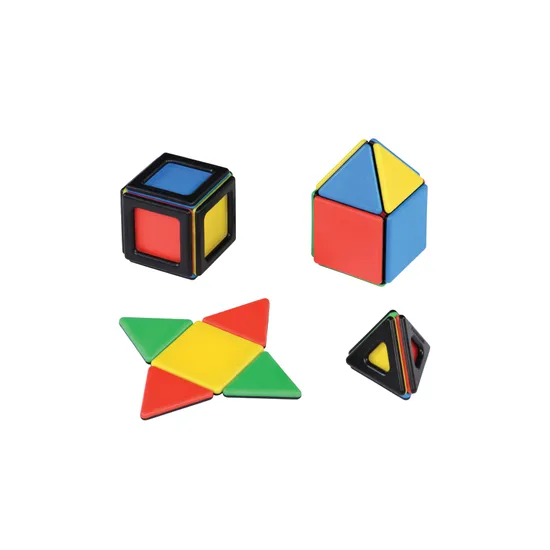 Polydron Solid Magnetic Geometric Shapes - Set of 24 - Modern Teaching Aids NZ
