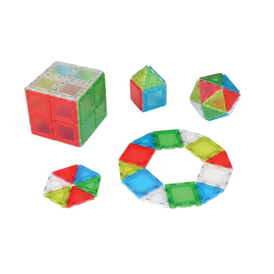Translucent Solid Magnetic Polydron - 24pc - Modern Teaching Aids NZ